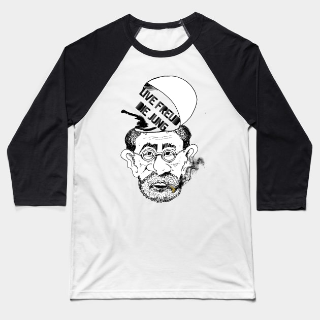 LIVE FREUD DIE JUNG Baseball T-Shirt by LanaBanana